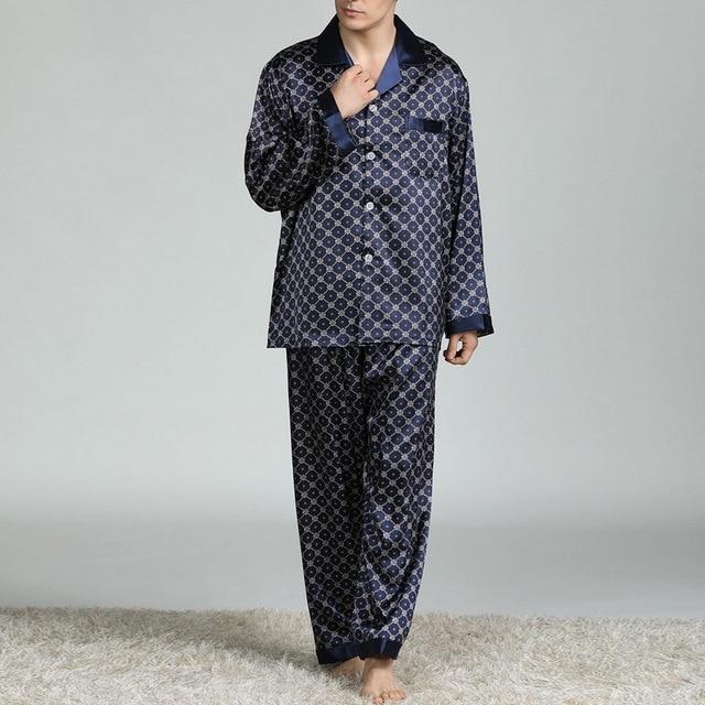 New Men Silk Satin Pajama Sets