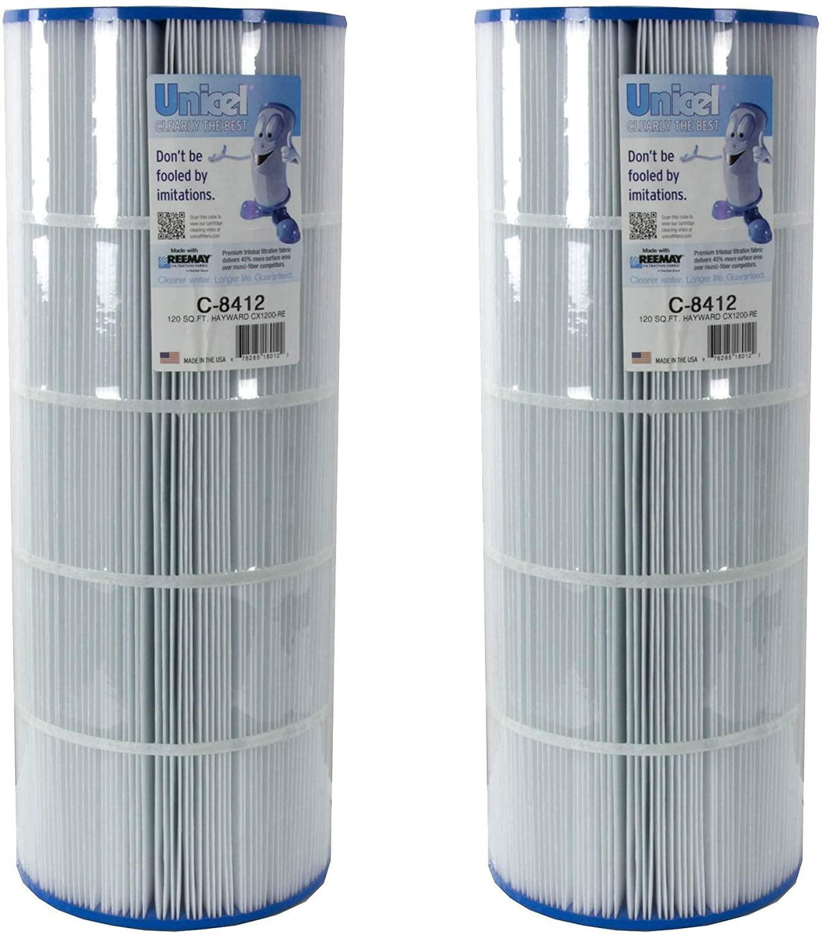 Unicel C-8412 Swimming Pool Replacement Filter Cartridge for Hayward C1200 and CX1200-RE (2 Pack)