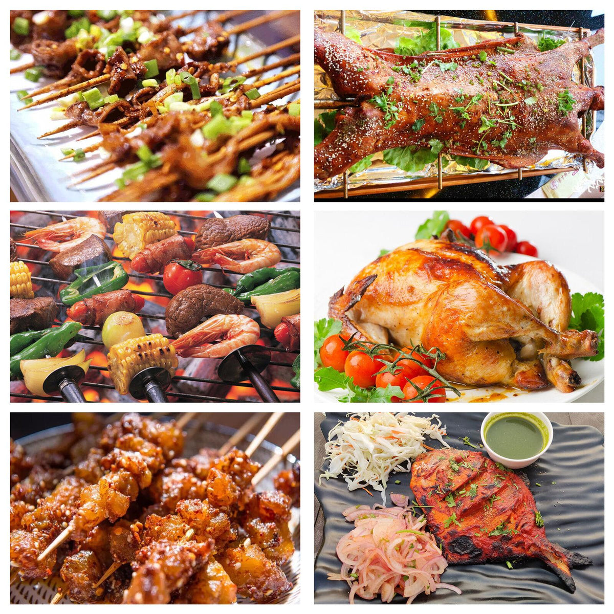 110V 132LBS Big Roast Machine BBQ Spit Roaster Rotisserie Grill Roasting Motor