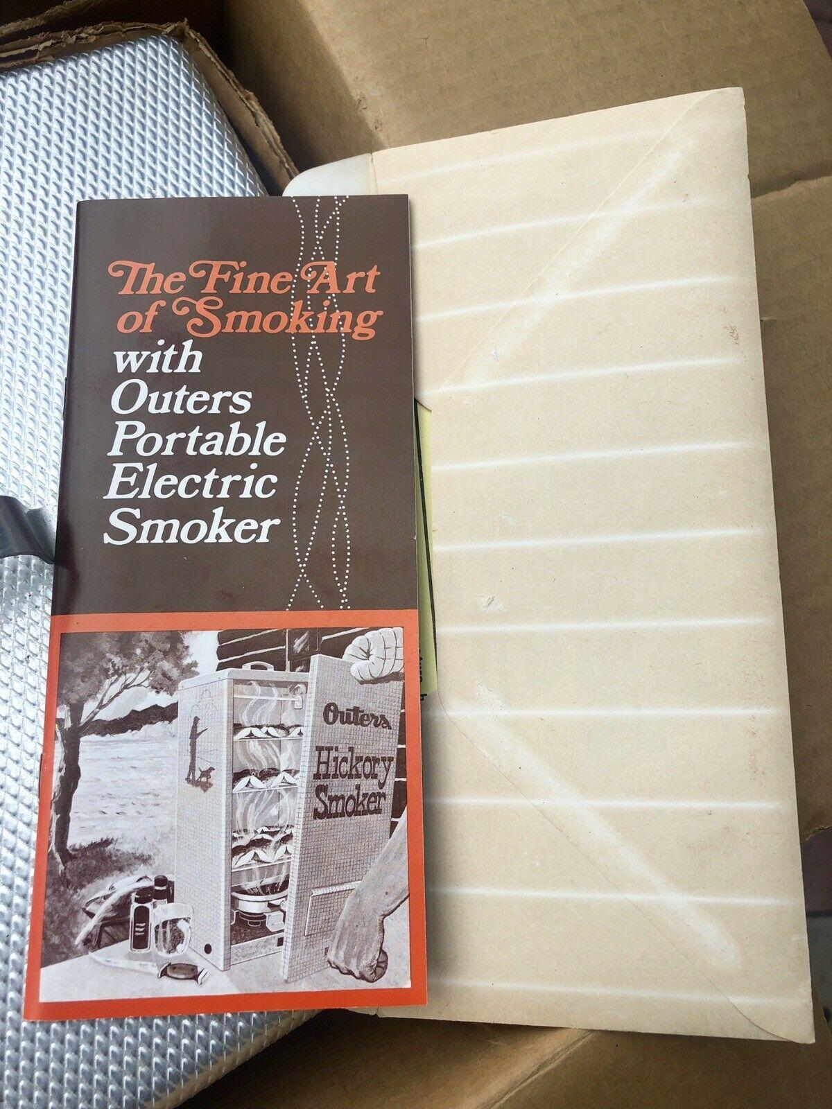 Vintage Outers Electric Hickory Smoker For Smoking And Curing Fowl, Meat & Fish