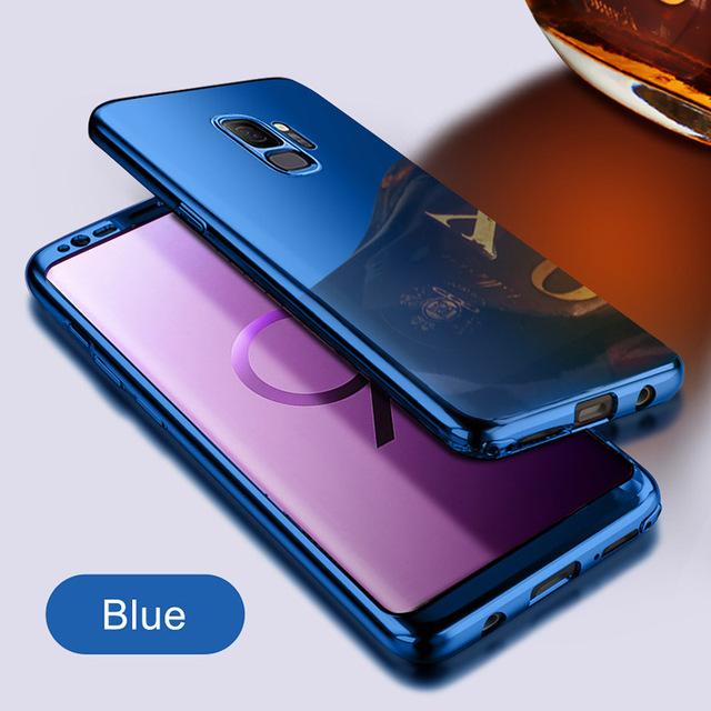 Phone Case - Luxury 360 Degree Plating Full Cover Shockproof Phone Case For Samsung Galaxy S9 S8 Plus S7 Edge