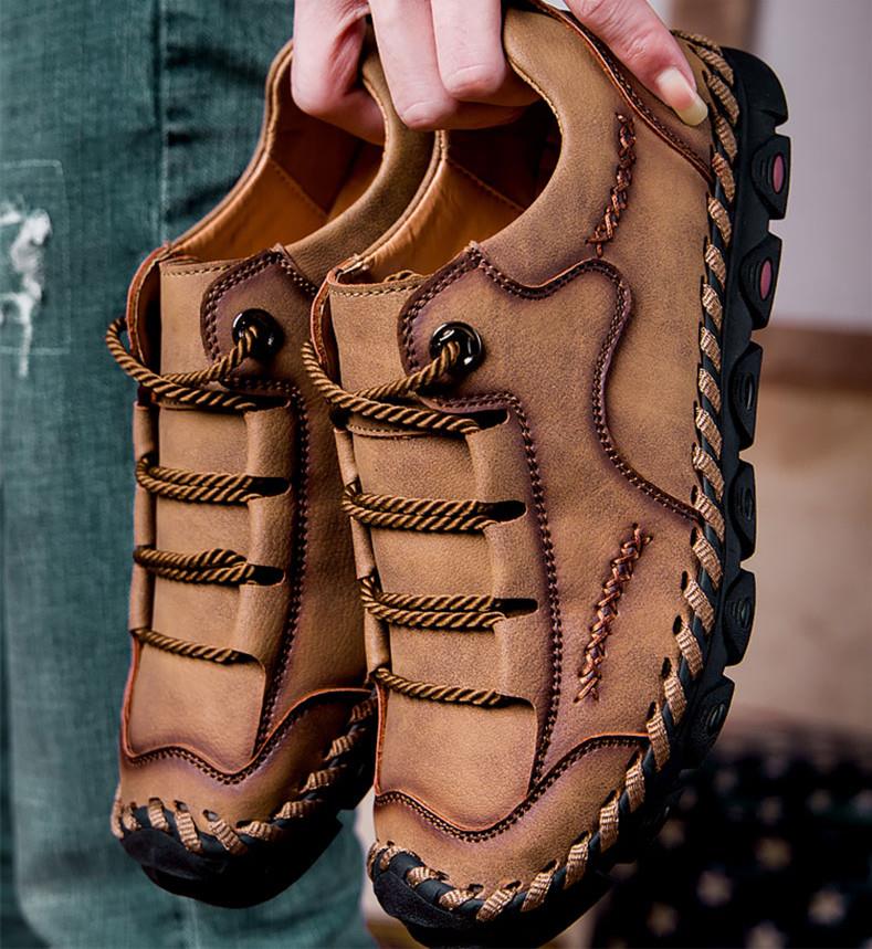Big Size Handmade Vintage Loafers Flats Moccasins