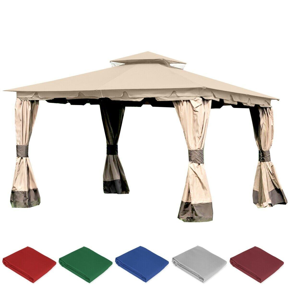 ShelterLogic 24010 12 x 12 in. Sequioa Gazebo with Square Tube Brown Frame,