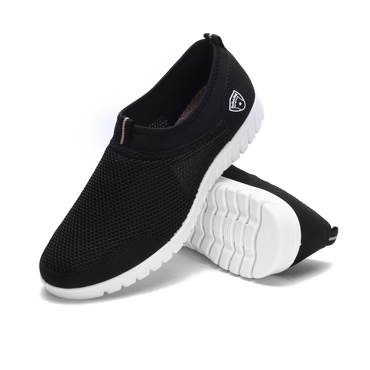 Plus Size Men Slip-on Mesh Fabric Loafers