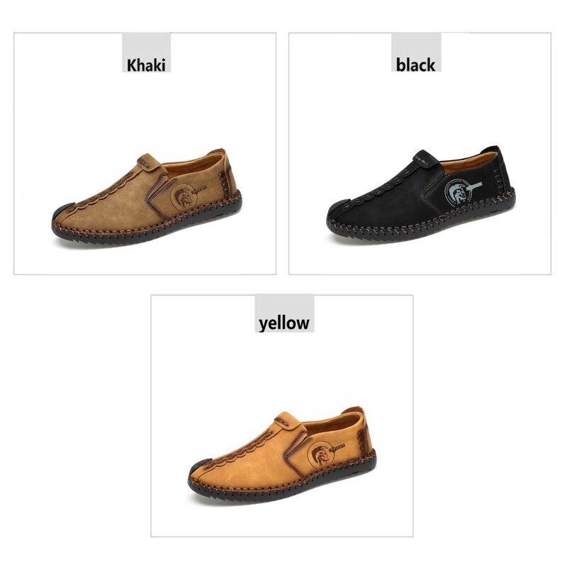 Soft Leather Men Driving Shoes Casual Boots