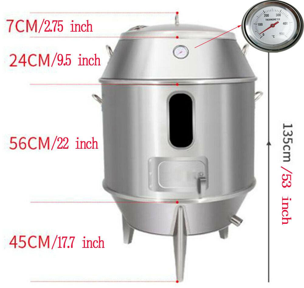 Gas Chicken Duck Roaster Grill Oven Cooker BBQ Roast Hang Turkey 304 Stainless