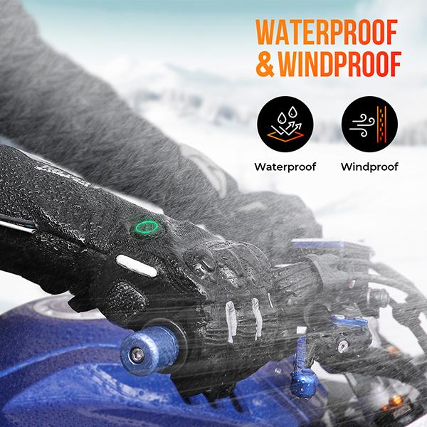 Motorcycle Snowmobile Heated Gloves