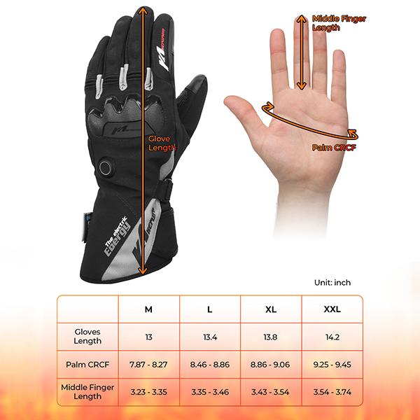 Motorcycle Snowmobile Heated Gloves