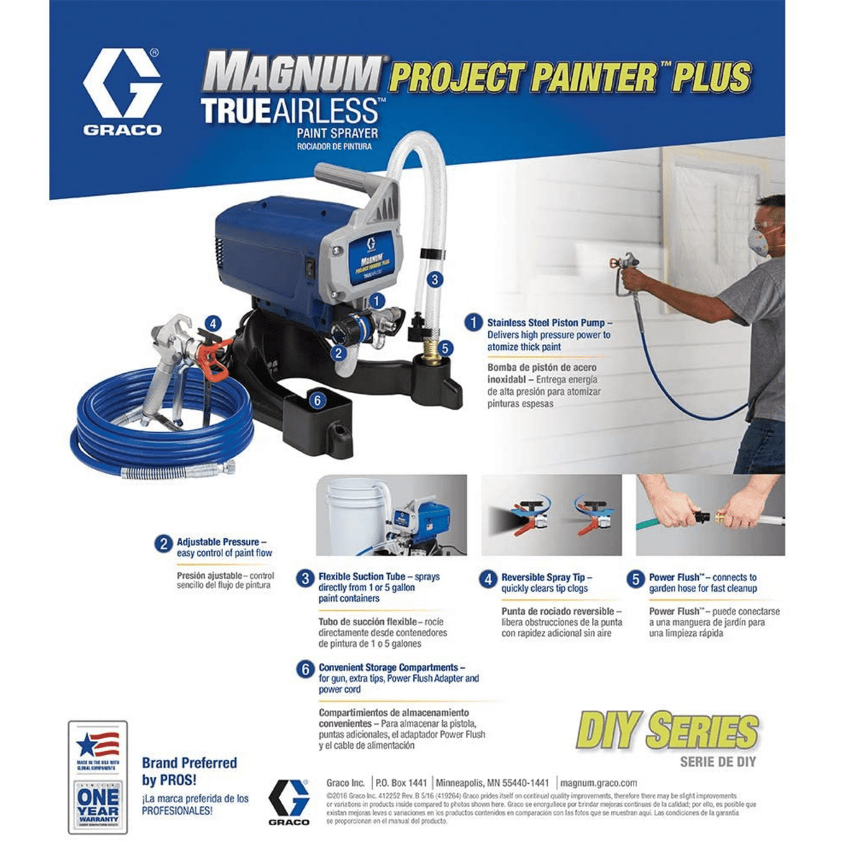 Graco Magnum 257025 Project Painter Plus Paint Sprayer