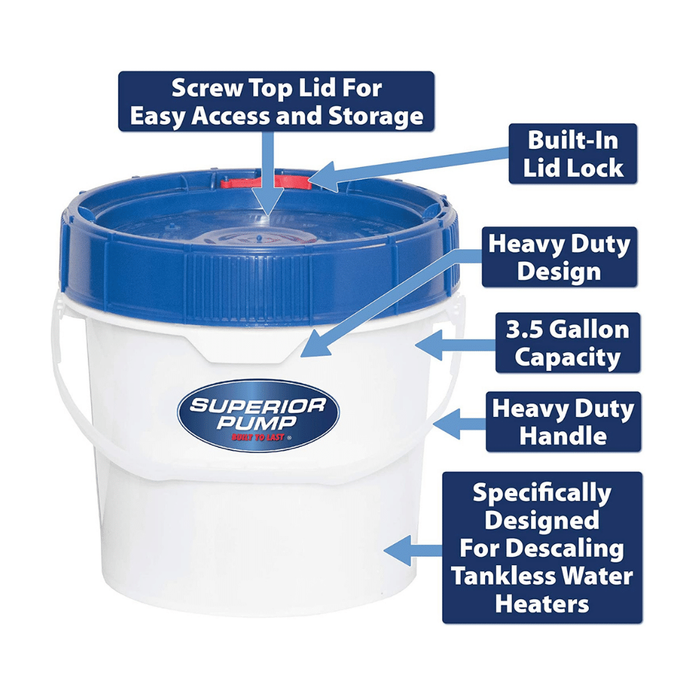 Superior Pump 91660 Tankless Water Heater Descaler Pump Kit