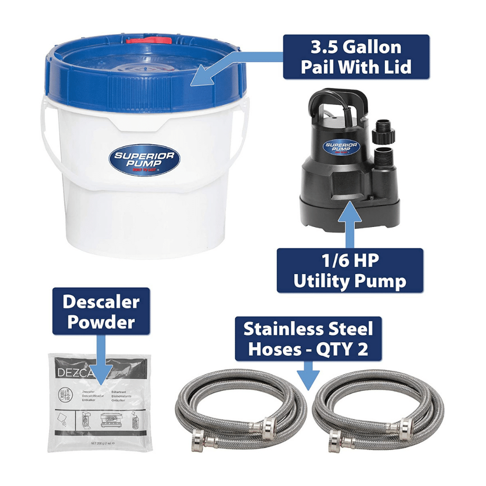 Superior Pump 91660 Tankless Water Heater Descaler Pump Kit