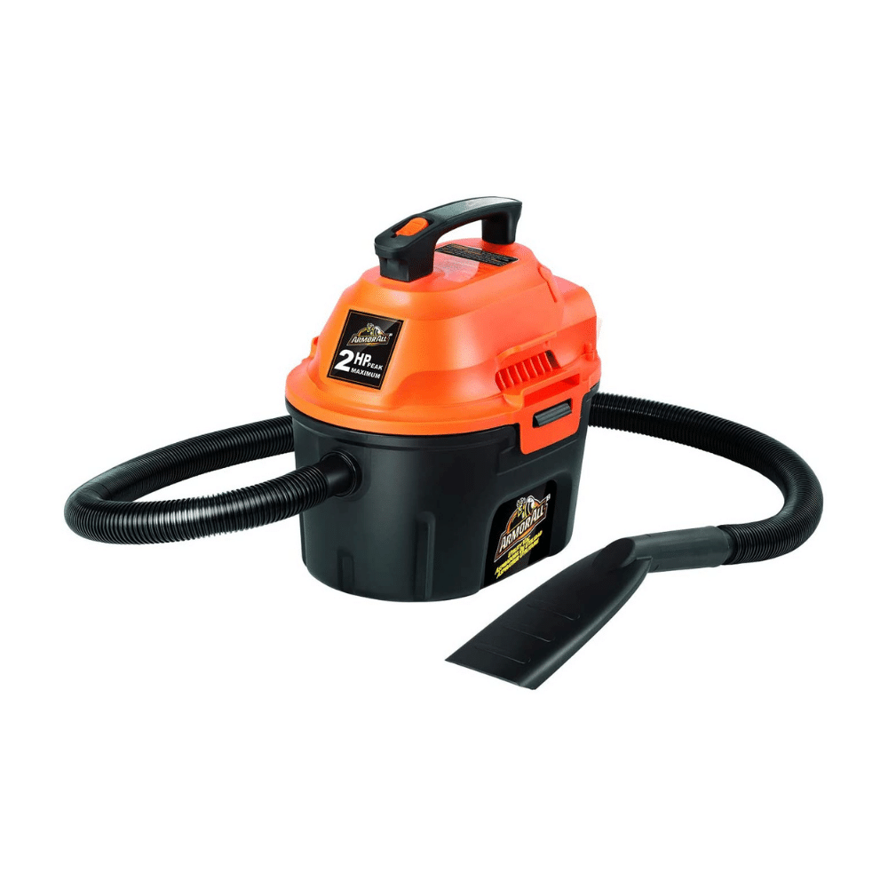 Armor All, AA255, 2.5 Gallon 2 Peak HP Wet/Dry Utility Shop Vacuum, Orange