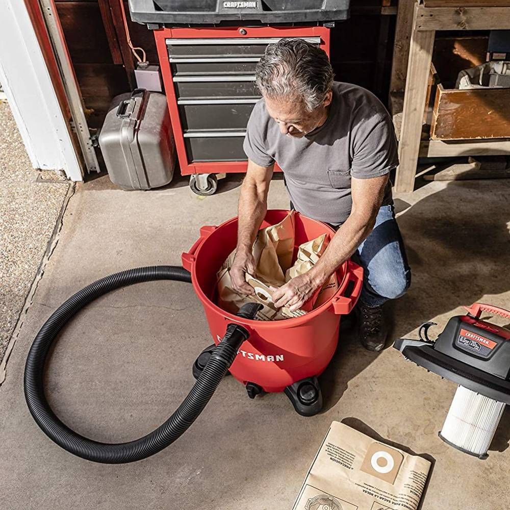 Craftsman 20 Gallon 6.5 Peak HP Wet/Dry Vac, Heavy-Duty Shop Vacuum With Attachments