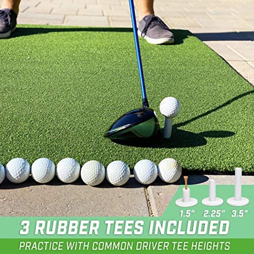 GoSports Golf Hitting Mats - Artificial Turf Mat for Indoor/Outdoor Practice