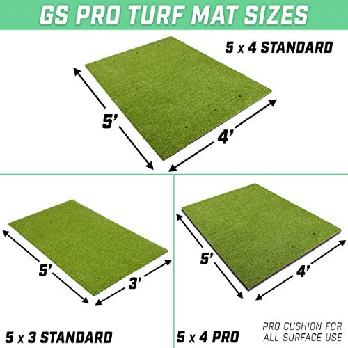 GoSports Golf Hitting Mats - Artificial Turf Mat for Indoor/Outdoor Practice