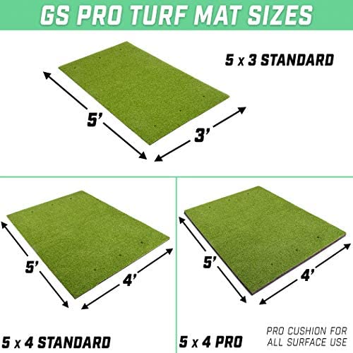 GoSports Golf Hitting Mats - Artificial Turf Mat for Indoor/Outdoor Practice