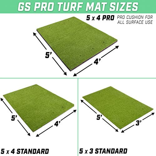GoSports Golf Hitting Mats - Artificial Turf Mat for Indoor/Outdoor Practice