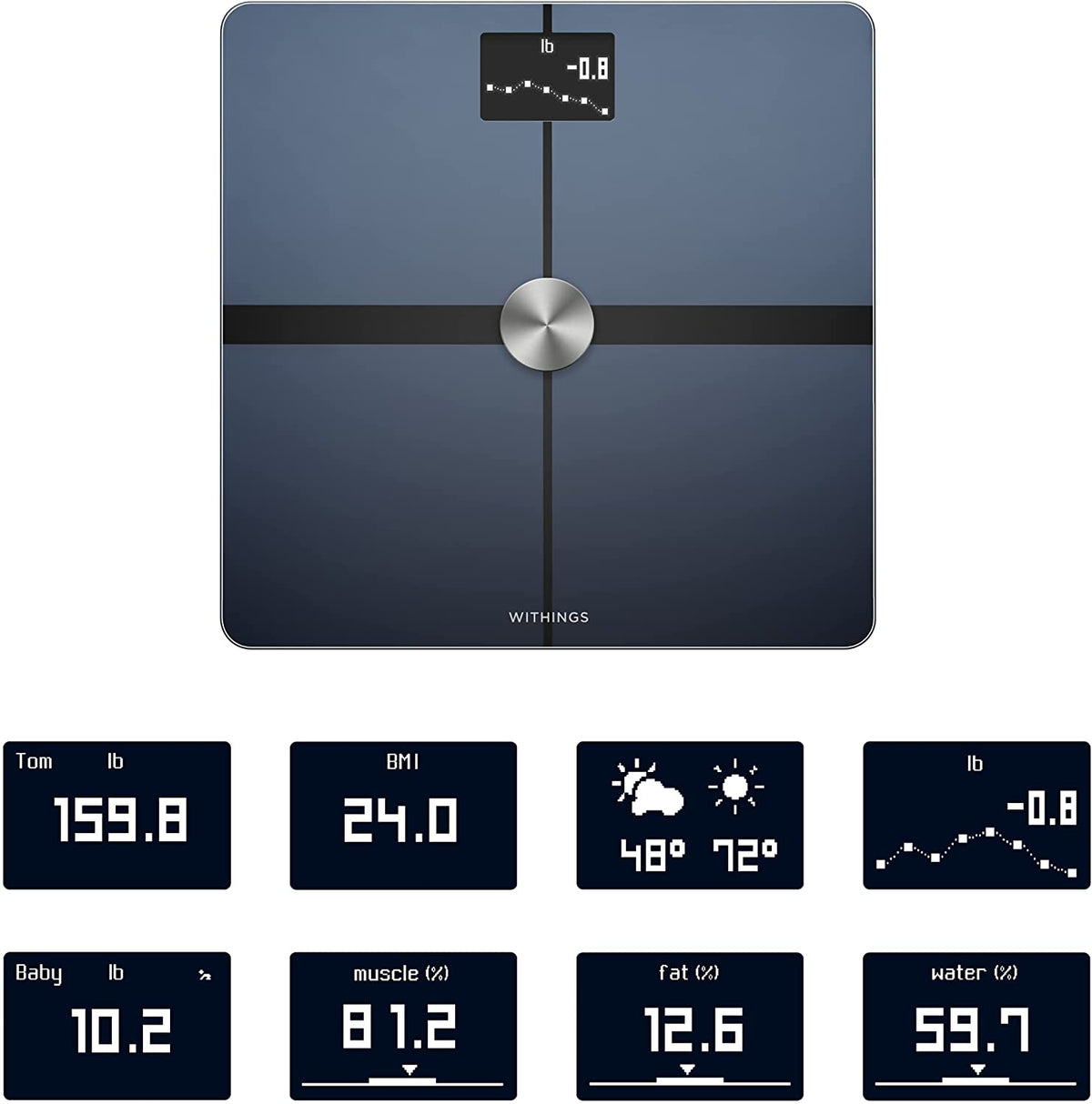 Withings Body+ - Digital Wi-Fi Smart Scale with Automatic Smartphone App Sync