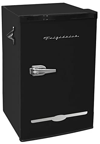 Frigidaire EFR376-BLUE 3.2 Cu Ft Blue Retro Bar Fridge with Side Bottle Opener