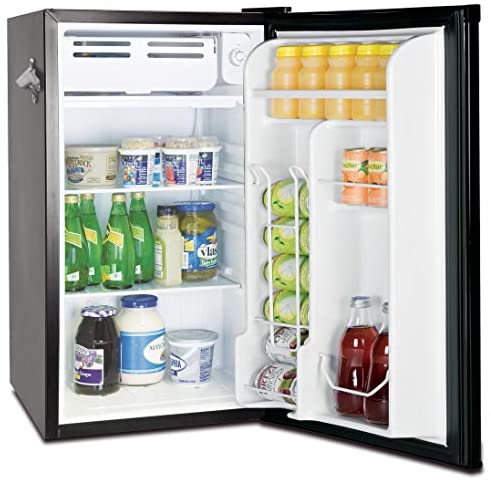 Frigidaire EFR376-BLUE 3.2 Cu Ft Blue Retro Bar Fridge with Side Bottle Opener