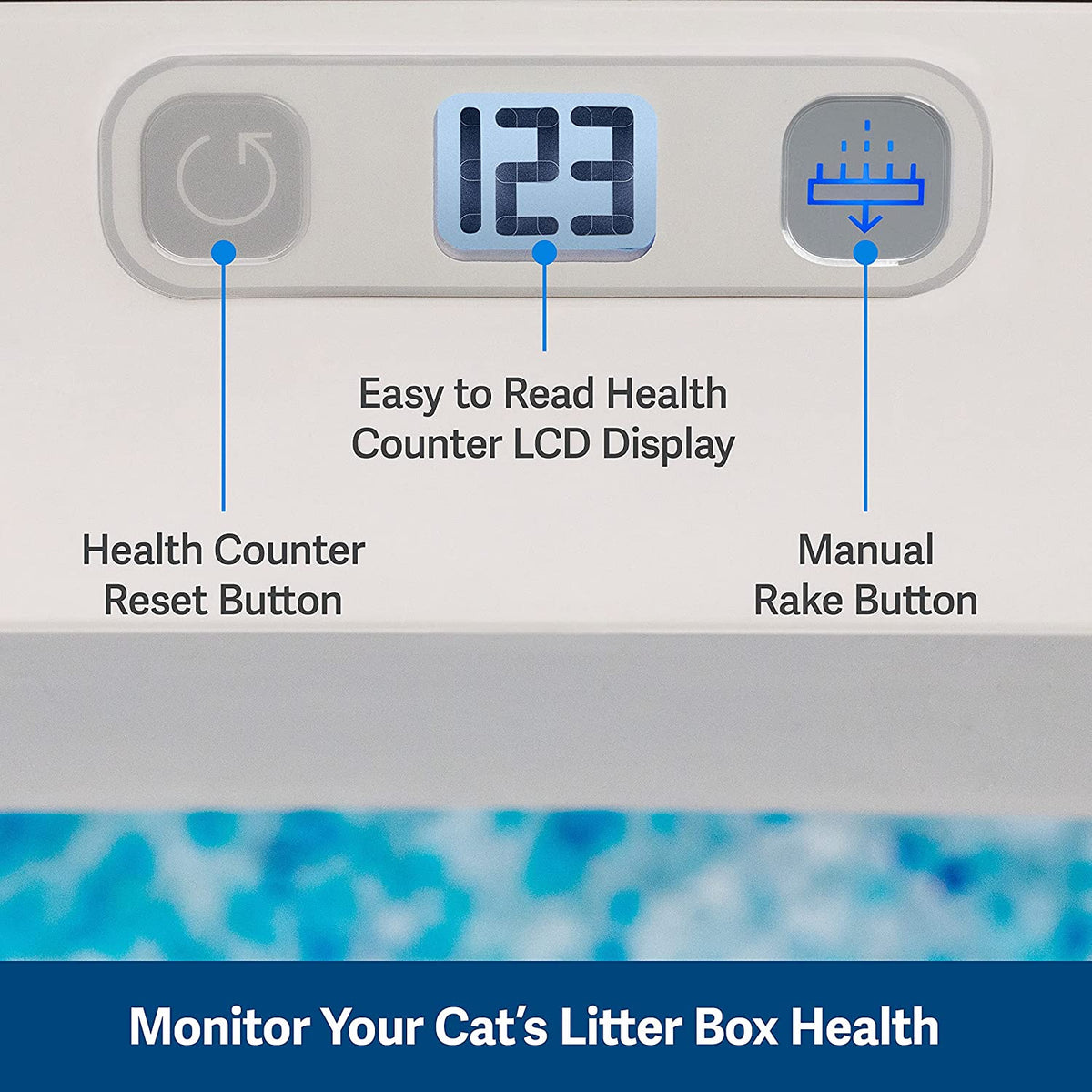 PetSafe ScoopFree Self Cleaning Cat Litter Box Systems, iOS/Android App with Health Counter - Automatic Cat Litter Box, Crystal Cat Litter