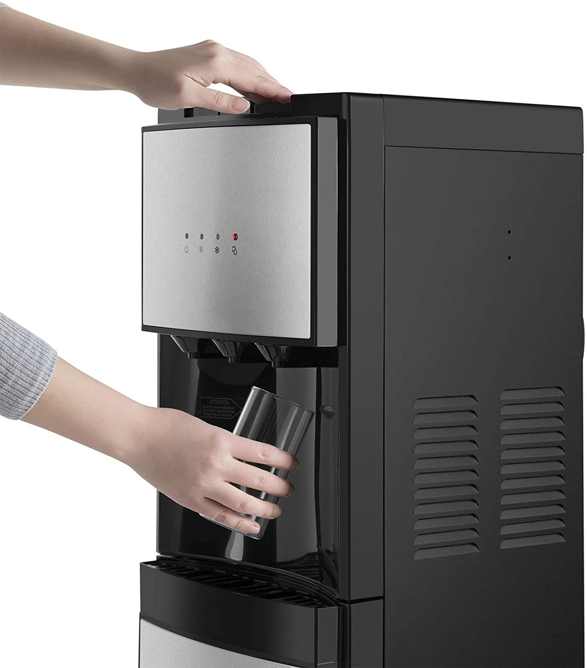 5 Gallon Water Dispenser Bottom Loading Cold Water Cooler Stainless 3 Temperature Spouts