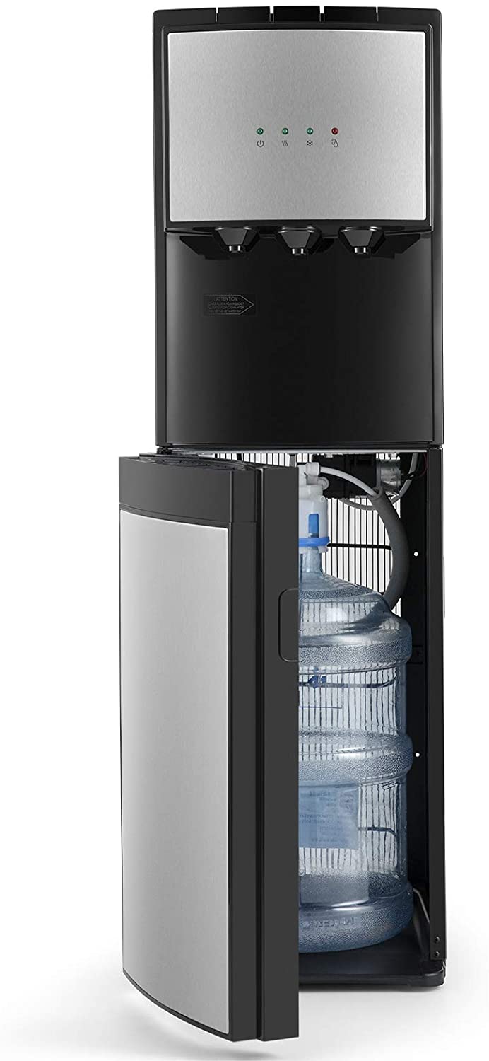 5 Gallon Water Dispenser Bottom Loading Cold Water Cooler Stainless 3 Temperature Spouts