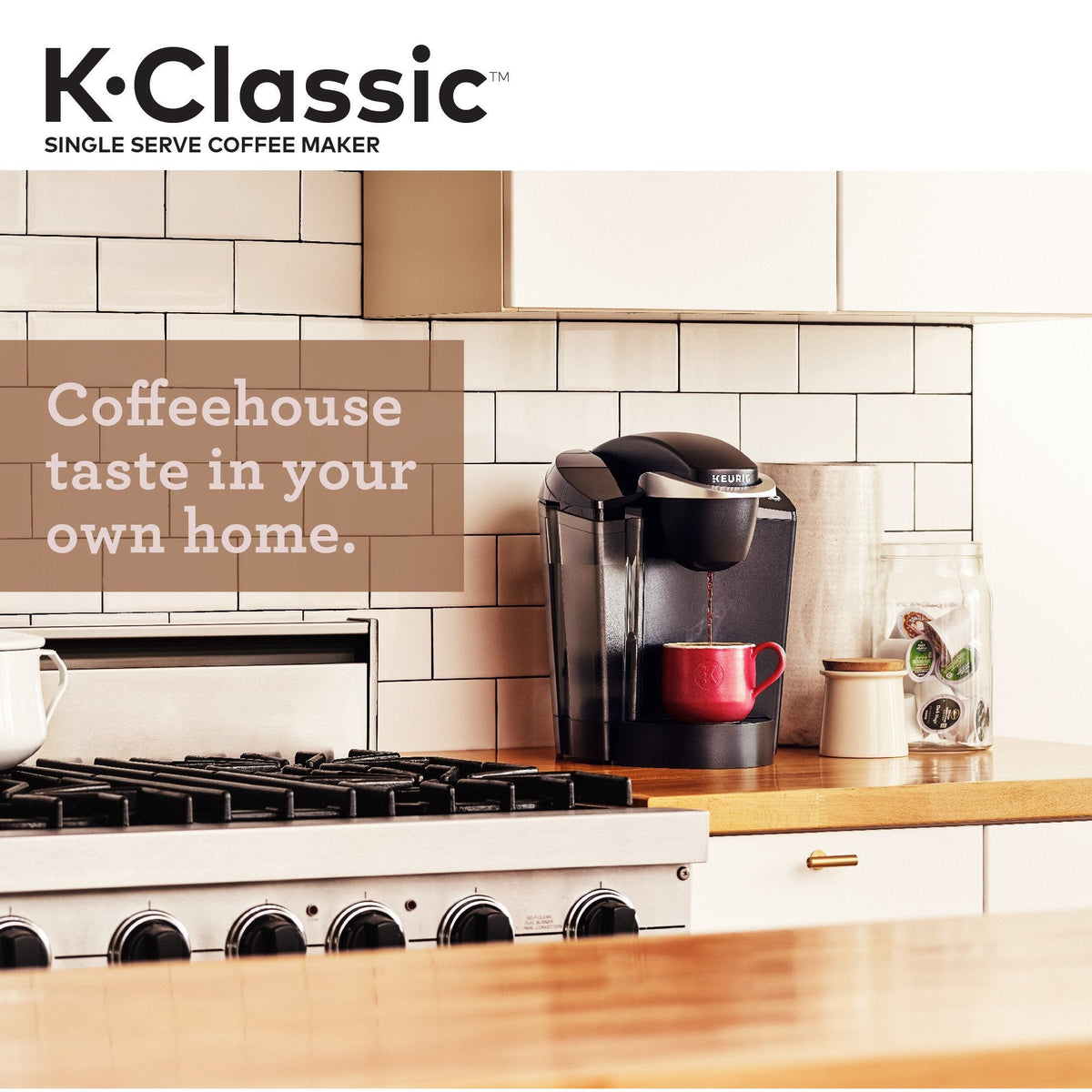 Keurig K-Classic Coffee Maker Single Serve K-Cup Pod Coffee Maker, Black