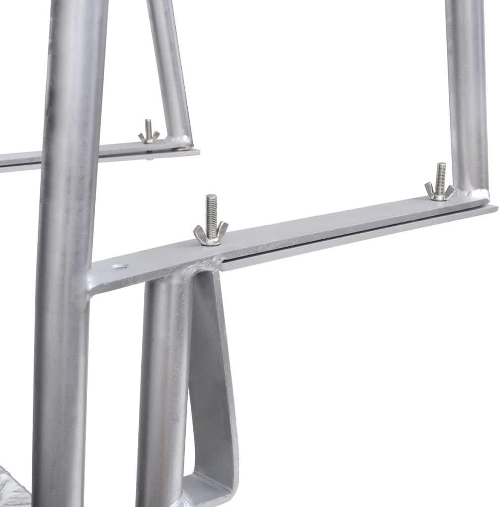 INLIFE Pool Ladder,4 Steps Stainless Steel Swimming Pool Ladder,Feet Stairs Ladder with Anti-Slip Rubber for 66.9-in. Wall Height Pools