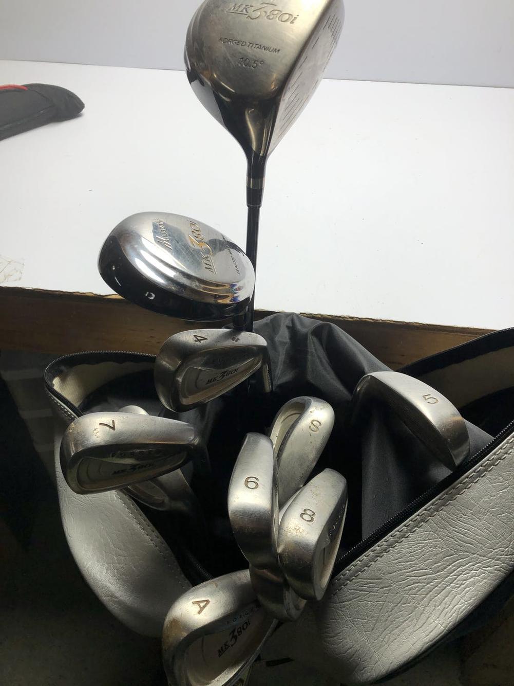 Used Miwazaki Mk380 12 Piece Graphite Regular Golf Club Sets Mens
