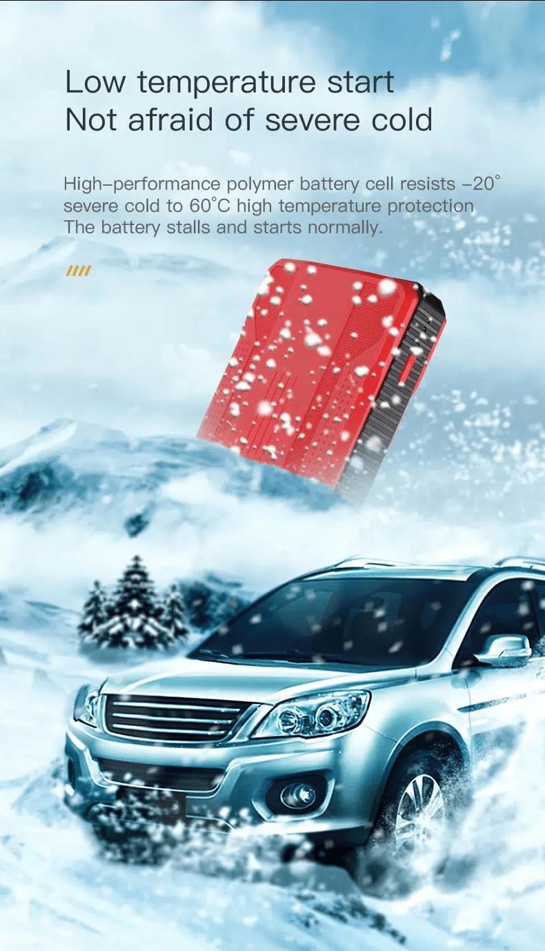 Car Jump Starter, Battery Power Bank For 8000mah Portable Emergency Booster, 12V Auto Starting Device Petrol Diesel Car Starter, 1pc, 2 Colors