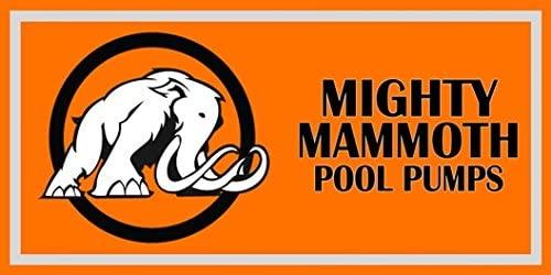 1.5 Horsepower Above Ground Pool Pump with Cord - Mighty Mammoth High Performance Motor for Clean Swimming Pool Water - 1.5 HP - 110V-120V - 60HZ
