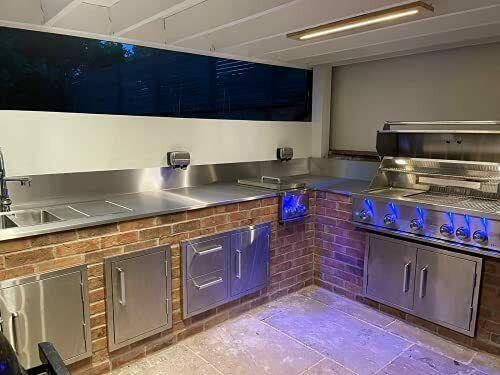 Bonfire Outdoor Kitchen BBQ Access Door,14x20 Inch,304 14x20″ Vertical