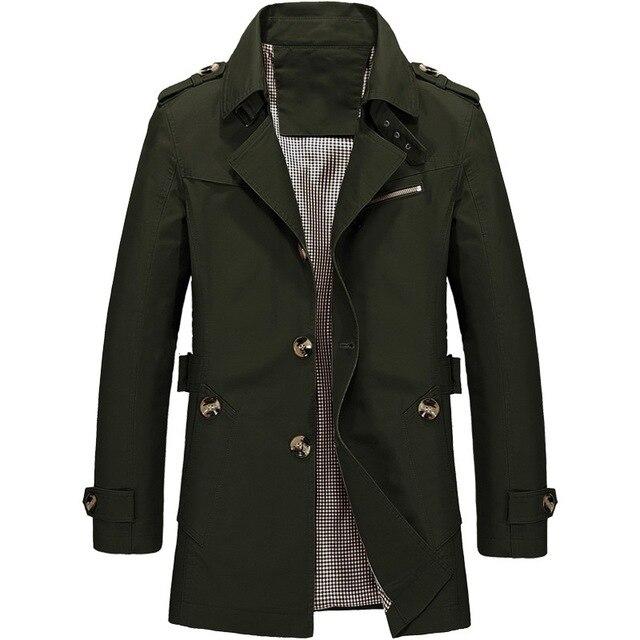 2021  Warm Fleece Outwear Windbreaker Jacket Casual Trench Coat