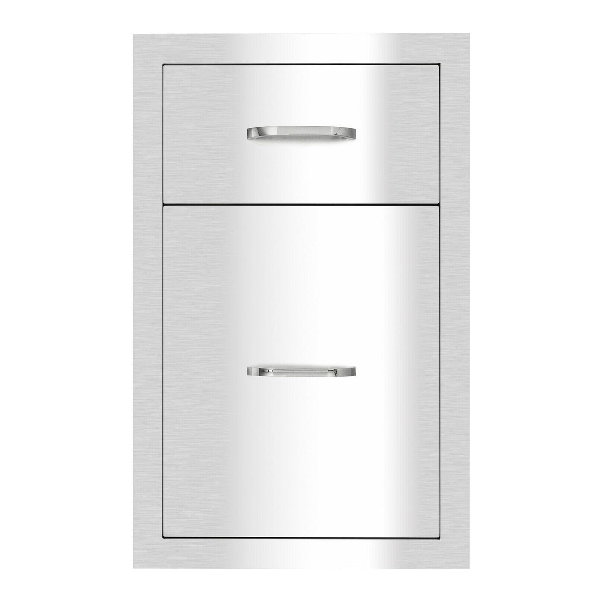 Outdoor Kitchen Drawer Stainless Steel Layer Access Door BBQ 2xDrawer 20x13x20"