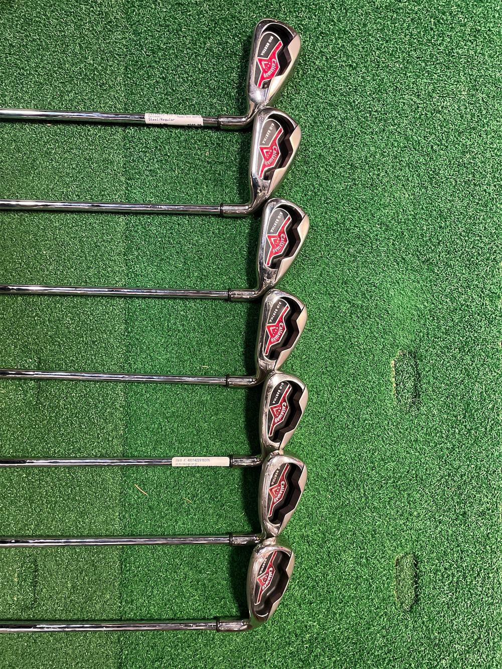 Used Callaway Big Bertha 4i-pw Steel Regular Golf Iron Or Hybrid Sets