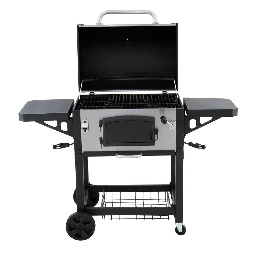Dyna-Glo Charcoal Grill Heavy Duty Removable Ash Catcher Stainless Steel