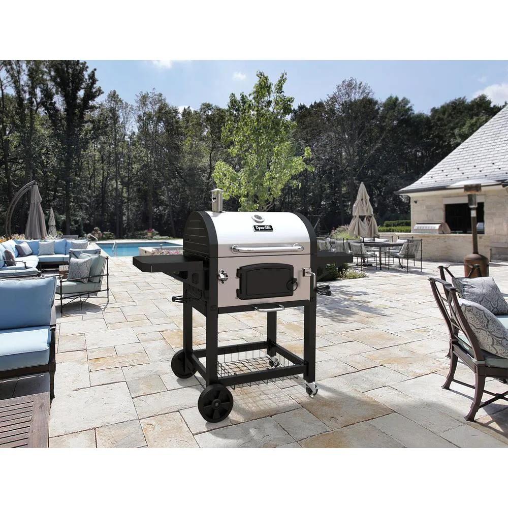 Dyna-Glo Charcoal Grill Heavy Duty Removable Ash Catcher Stainless Steel