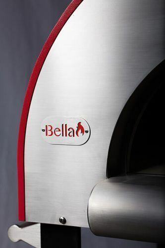 Medio28 Portable Wood Fired Pizza Oven Cart - Red