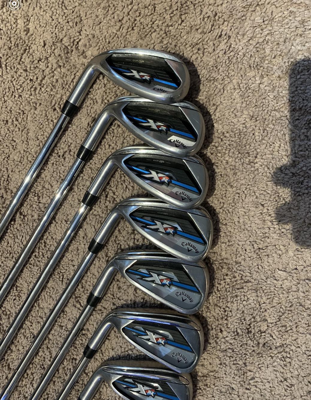 Men's Left Hand XR Regular Flex Steel Shaft Iron Set