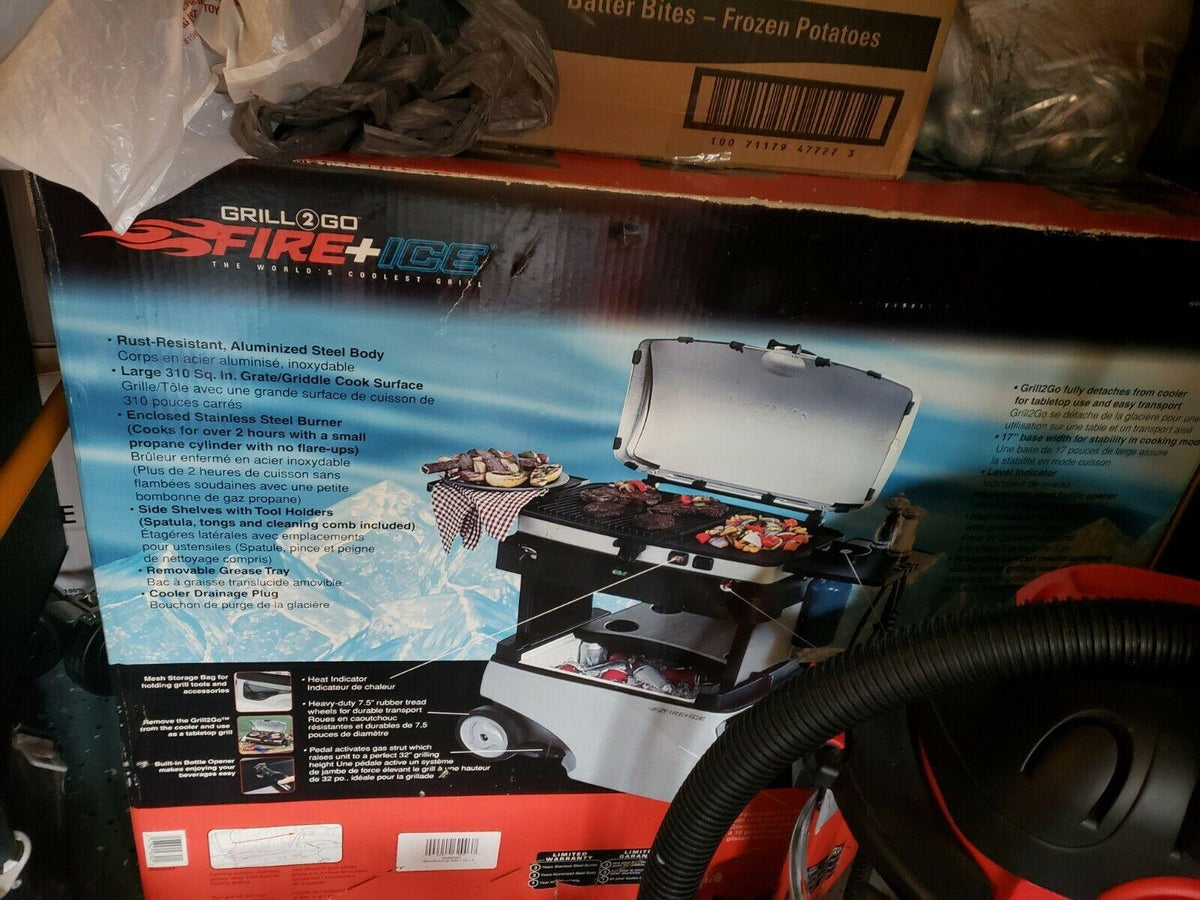 Thermos Tailgating/Camping Grlll 2 go , Fire & Ice, - Local Pickup NEW IN BOX