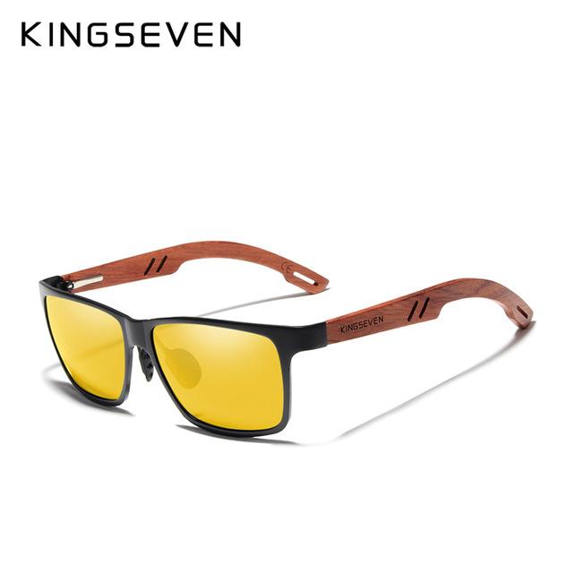 Handmade Bubinga Wooden Men's Mirror Lens Sun Glasses