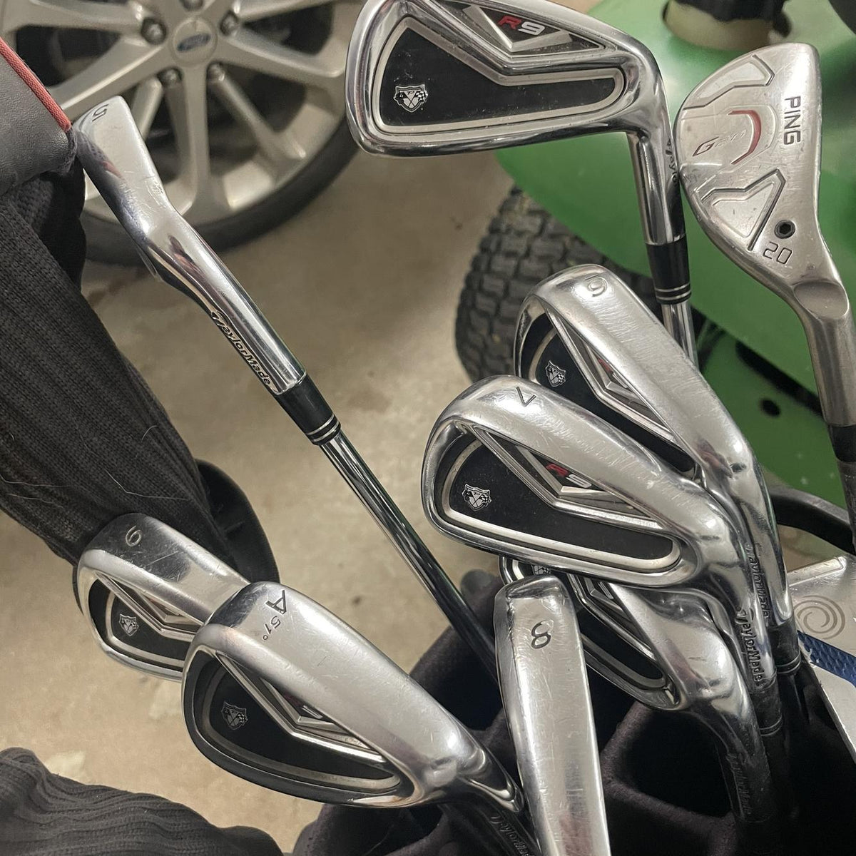 Men's Right Handed R9 Stiff Flex Steel Shaft Iron Set