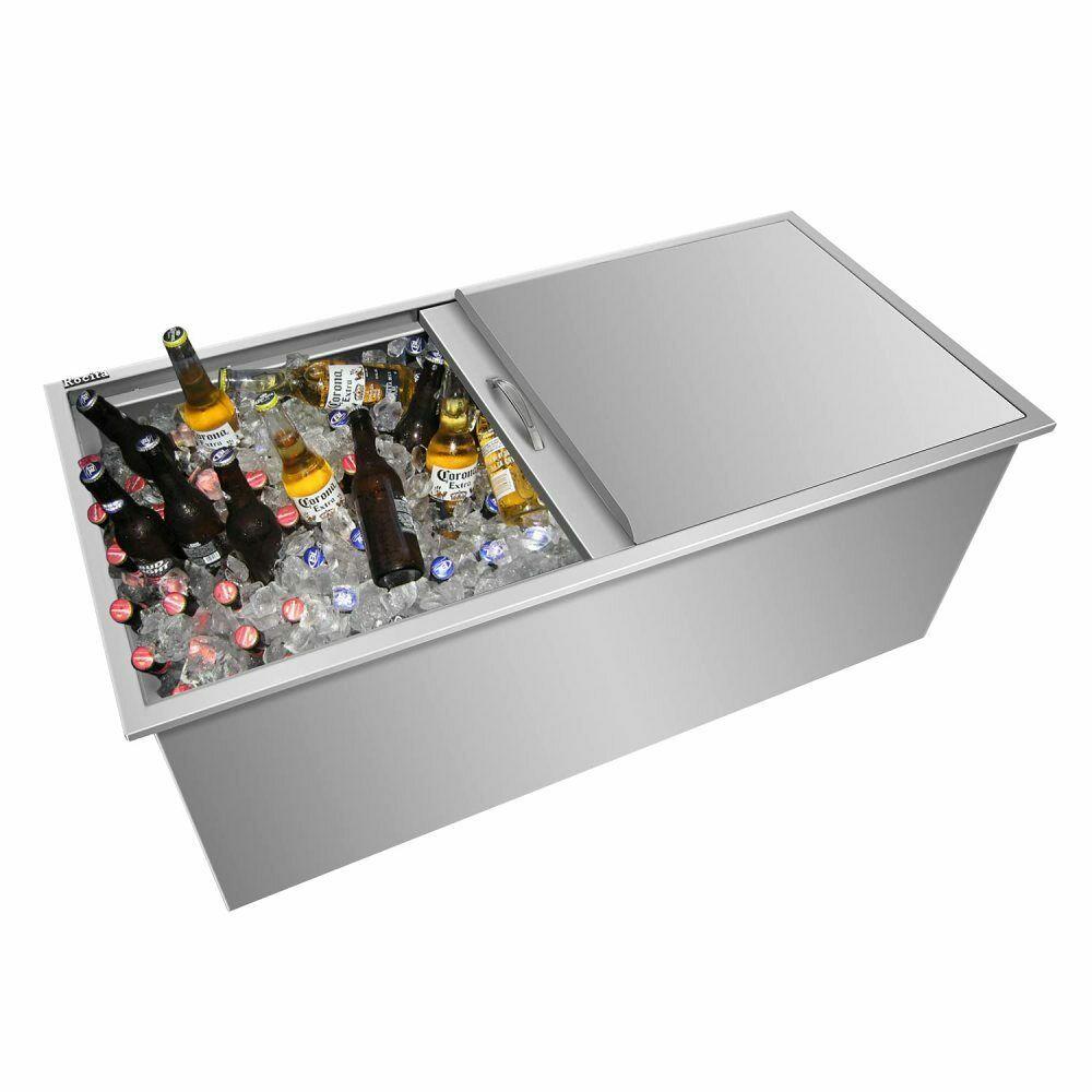 Drop In Ice Chest 36’’L x 18’’W x 14’’H 304 Stainless Steel Drop In Cooler