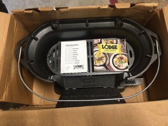 Lodge Cast Iron Sportsman’s Grill New Open Box