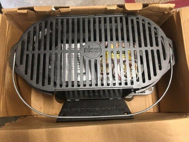 Lodge Cast Iron Sportsman’s Grill New Open Box