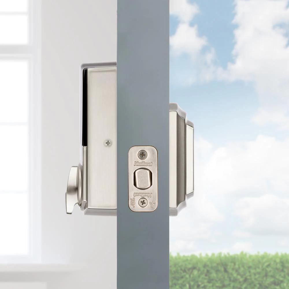 Halo Touch Satin Nickel Traditional Fingerprint Wi-Fi Electronic Smart Lock Deadbolt Featuring SmartKey Security