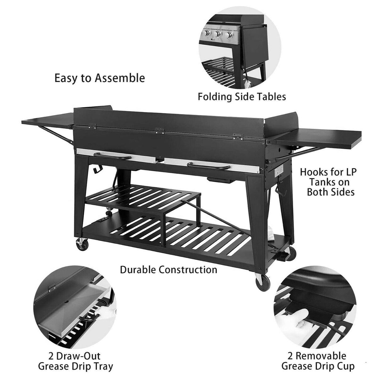 Royal Gourmet GB8000 Large Event 8-Burner Liquid Propane Gas Grill