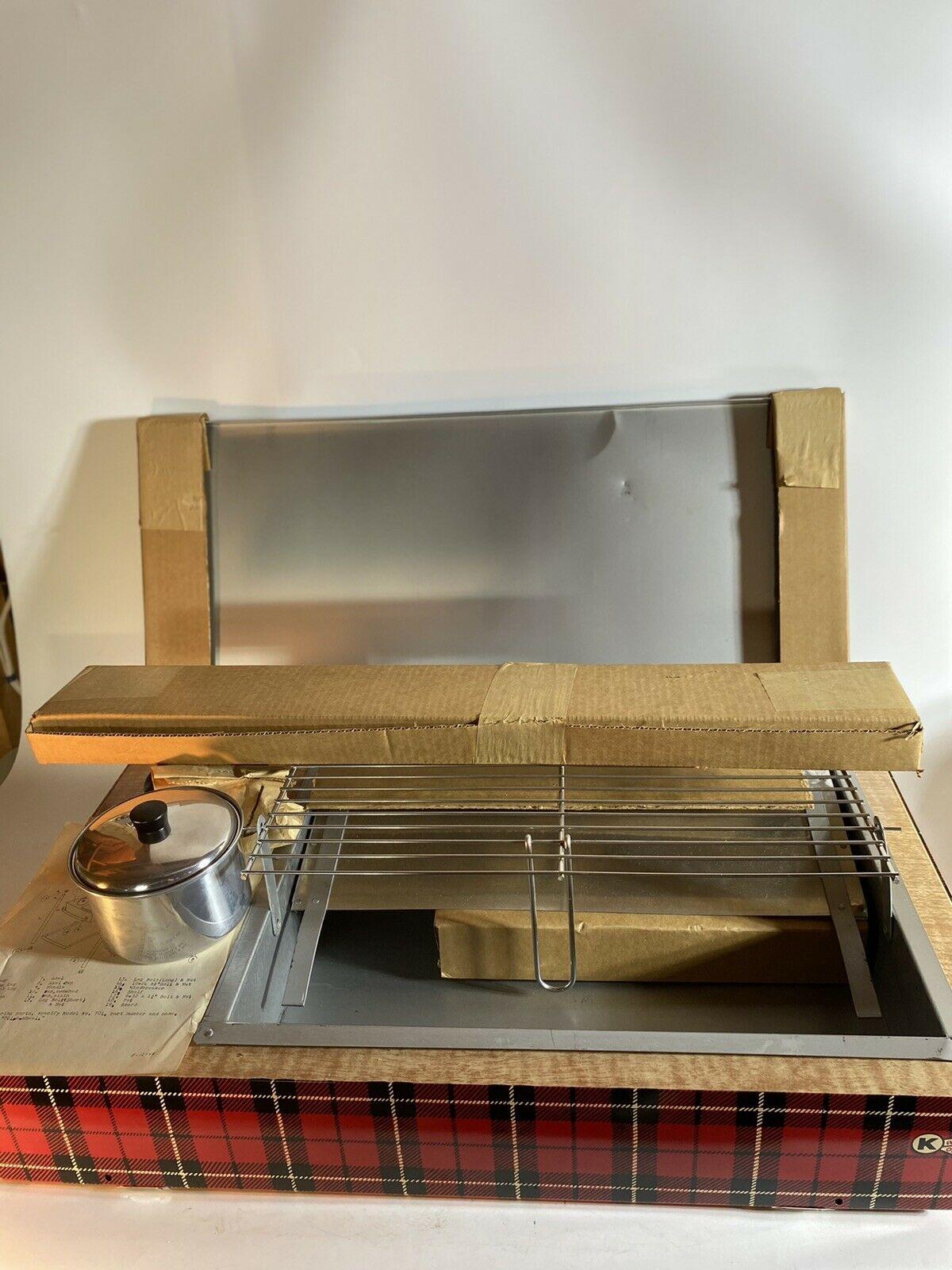 NOS/Rare~Never Used~Vintage~Mid-Century~ Kamkap Kook-out BBQ grill/Stove 1956!