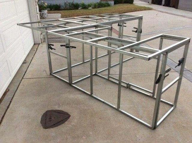 BBQ Island frame kit DIY 8' "L"
